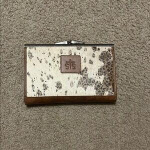 STS Ranchwear Spotted Wallet - Brown and Cream